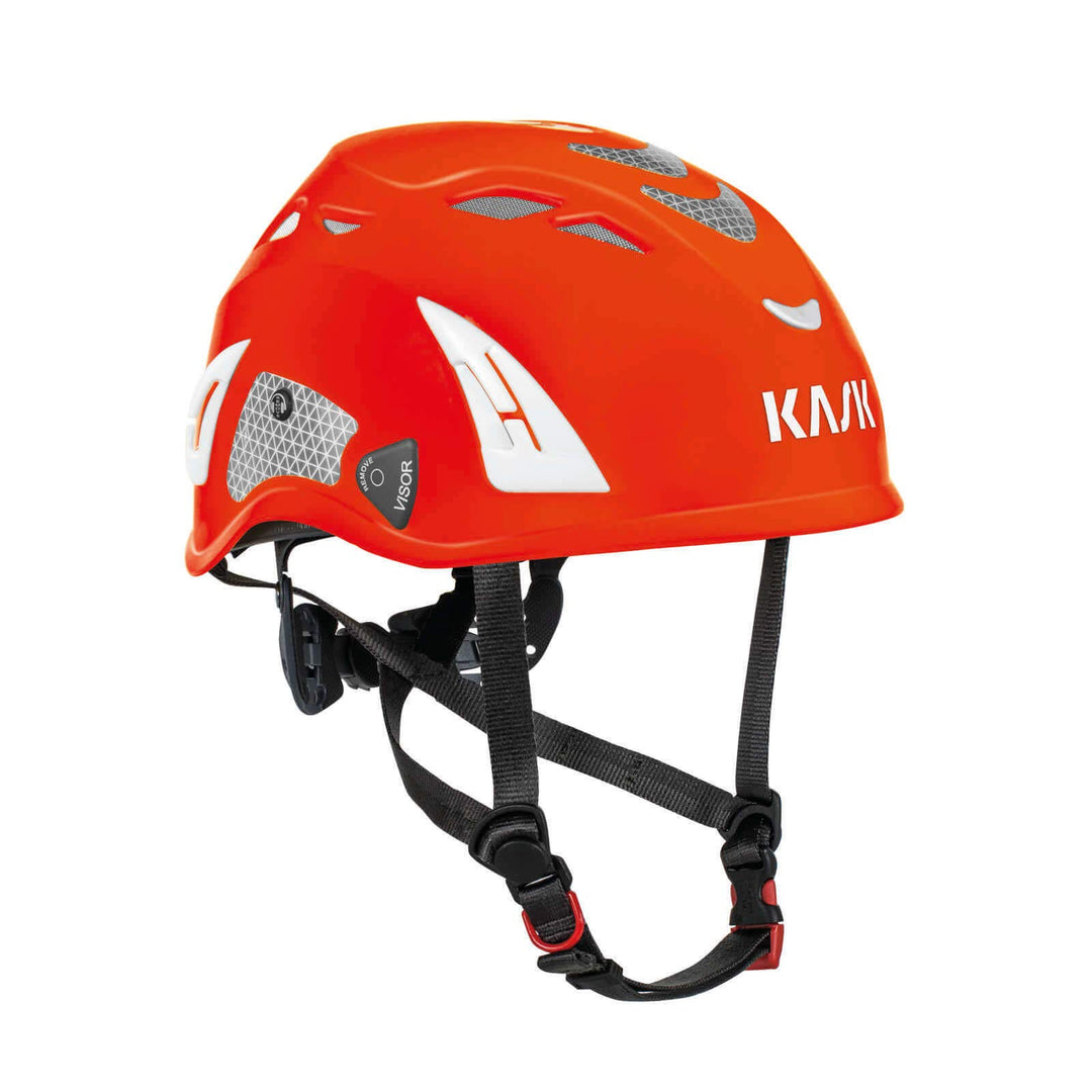 Kask Schutzhelm superplasma Pl Hi Viz Umfang 51-62 cm neonrot, neonrot