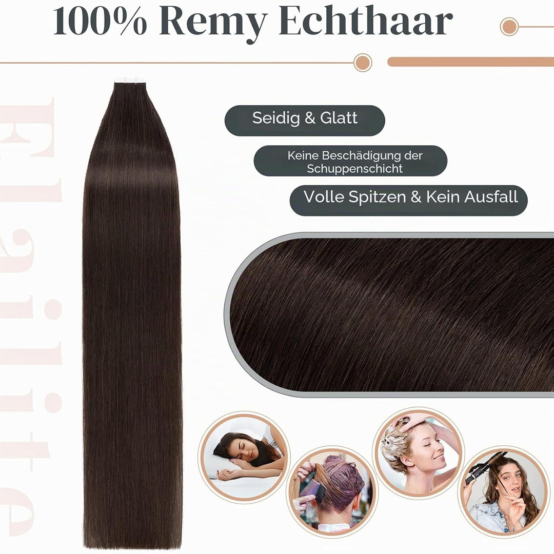 Elailite Echthaar Extensions Tape in 
