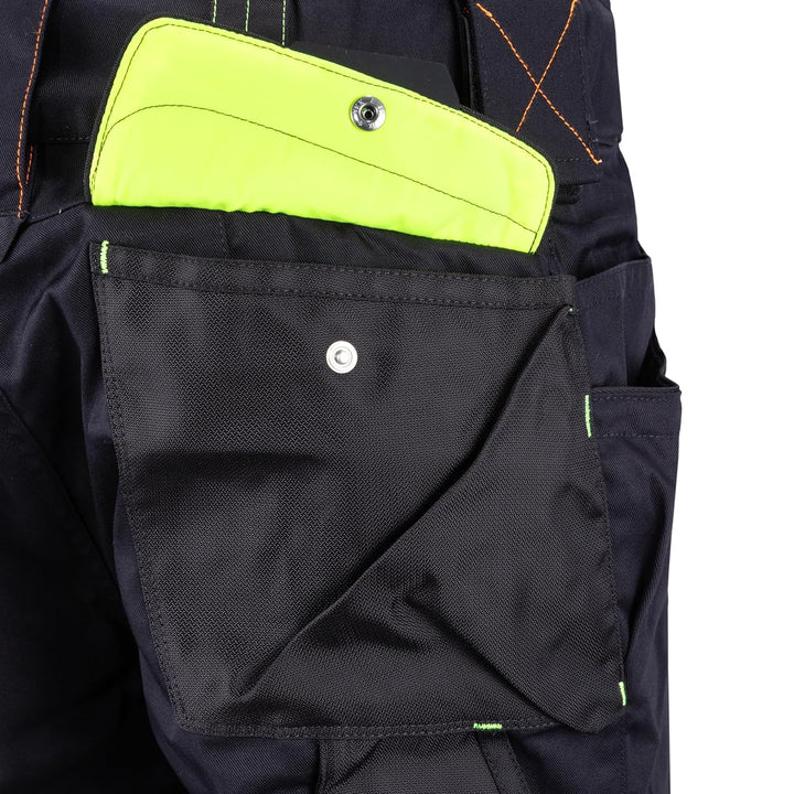 Engelbert Strauss SHORTS e.s.motion 2020 Schwarz / Gelb (sz 60), Qualitative Arbeitskleidung 60 Blac