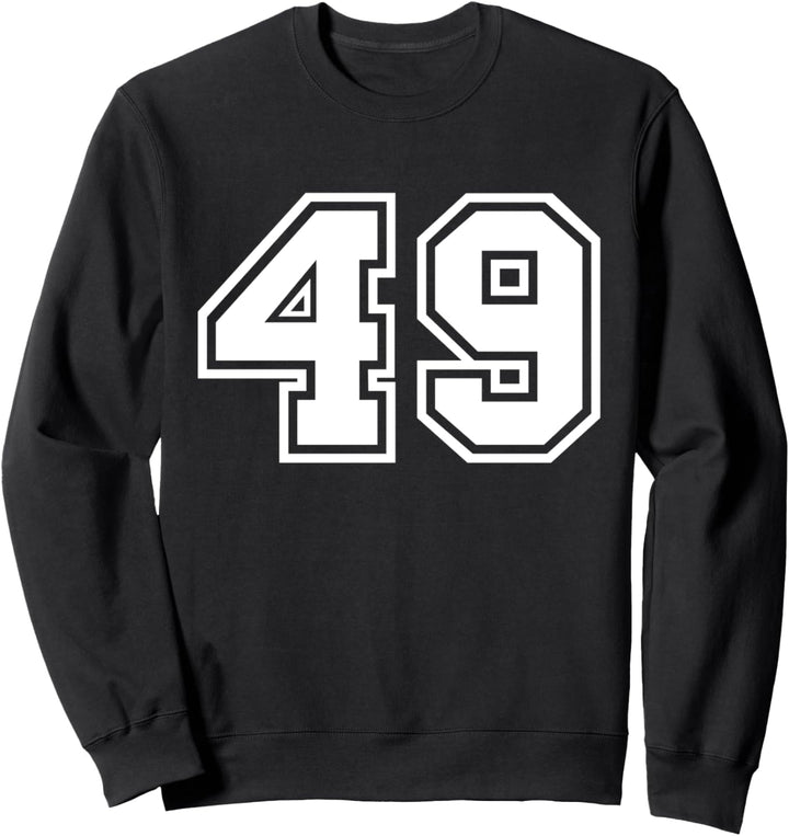Team Jersey Nummer #49 Sportgeschenk Sweatshirt