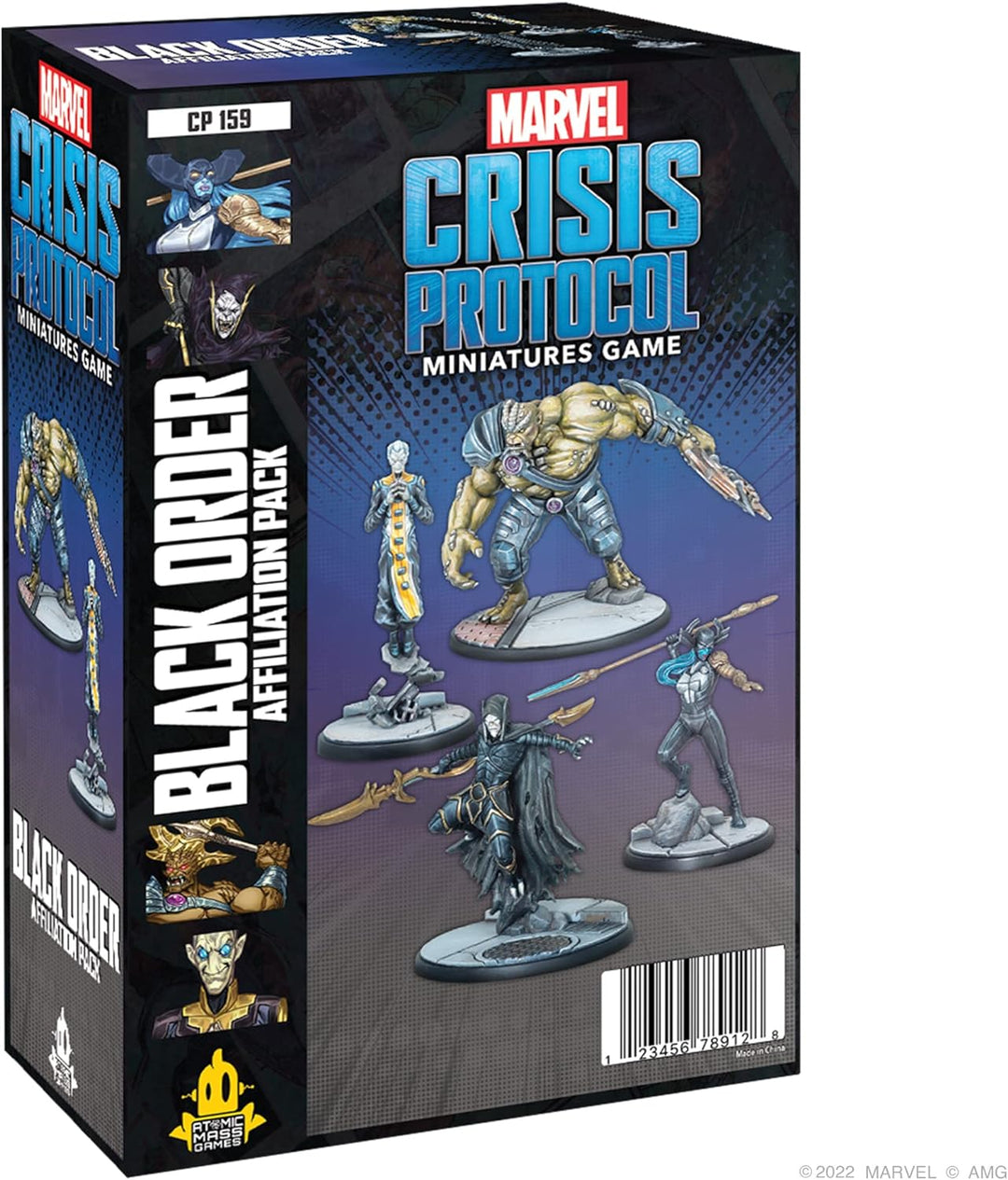 Atomic Mass Games | Black Order Squad Pack: Marvel Crisis Protocol | Miniaturspiel | Alter 14+ | 2 S