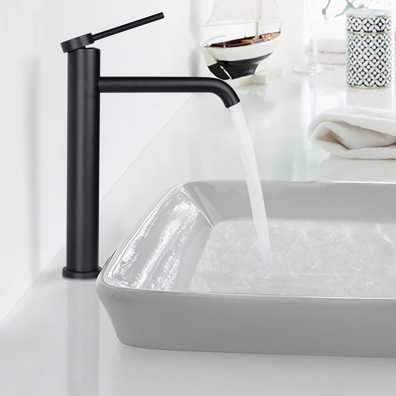 PHASAT Wasserhahn Bad,wasserhahn aufsatzwaschbecken,Hoch Aufsatzwaschbecken Armatur, Mischbatterie E