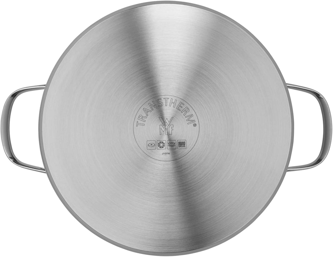 WMF Provence Plus Topfset Induktion 4-teilig, Kochtopf Set mit Glasdeckel, Cromargan Edelstahl polie