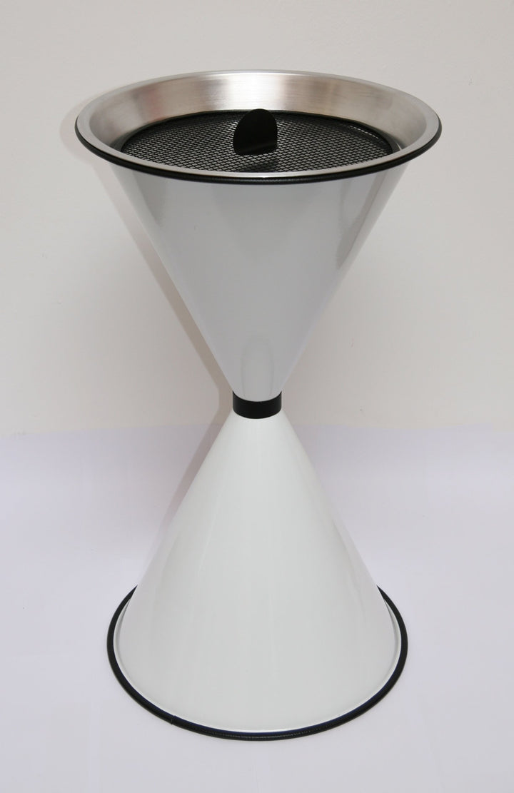 Standaschenbecher Diabola 71x40 cm weiss Marke Szagato Made in Germany (Industrie Standaschenbecher