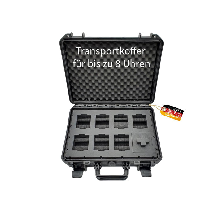 MC-CASES ® Uhrenkoffer Transportkoffer für bis zu 8 Uhren - Reisekoffer - Wasserdicht - Abschliessba