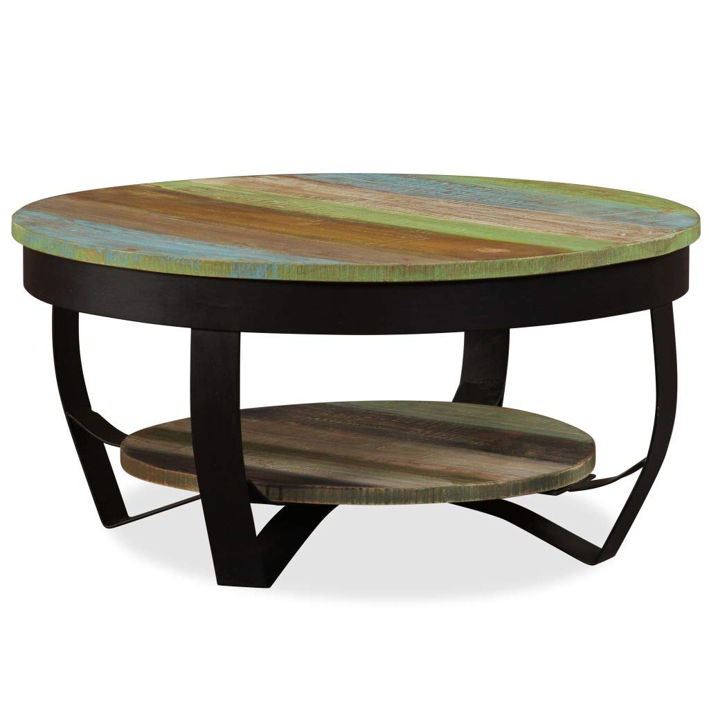 Gawany Couchtisch Raues Beistelltisch Wohnzimmer Sofatisch Kaffeetisch Industriellen Stil Altholz Ma