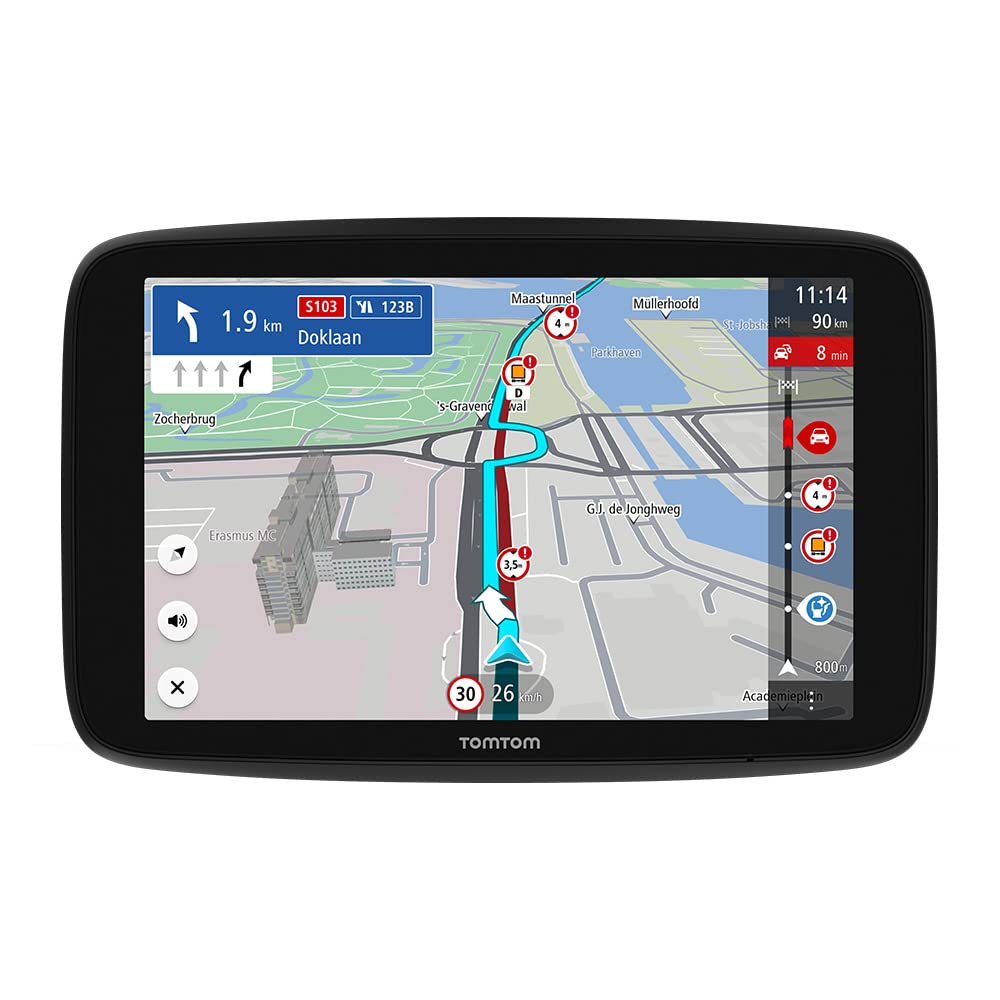 TomTom LKW Navigationsgerät GO Expert (7 Zoll HD-Bildschirm,Routen für grosse Fahrzeuge, Stauvermeid