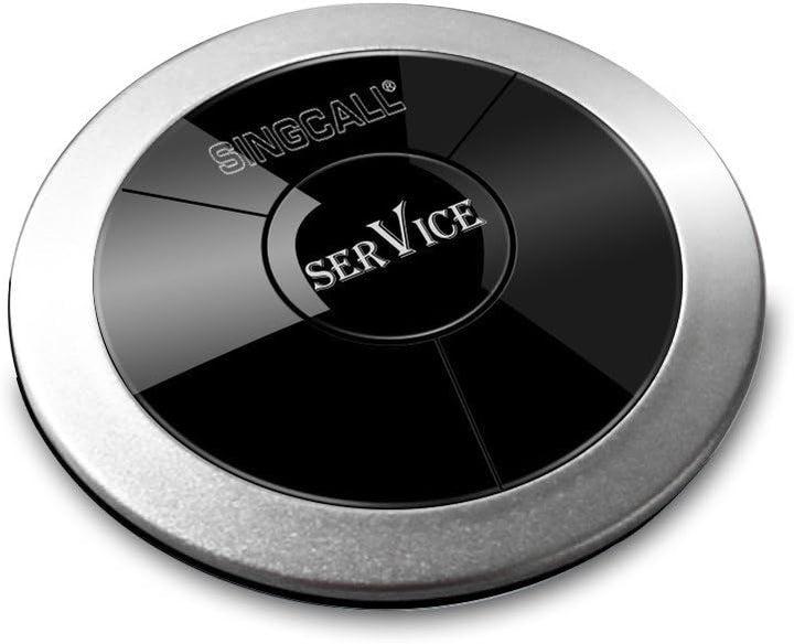 SINGCALL Rufsystem von Küche, 360°Rund umwasserdicht,Piepser mit Einem Knopf (APE310), es könnte Nic