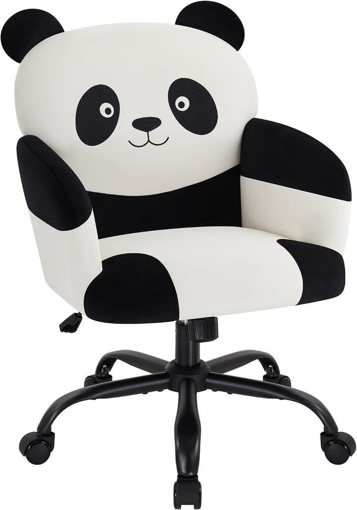 IWMH Bürostuhl,Ergonomisch Homeoffice Stuhl mit breiter Sitzfläche,Schreibtischstuhl mit Panda-Muste