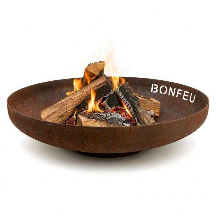 BonFeu BonBowl Feuerschale 60cm - Feuerschalen für den Garten - Feuerstelle Outdoor - Feuerschale mi