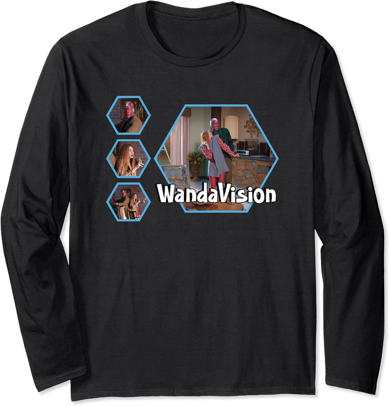 Marvel WandaVision Wanda & Vision Scenes 70s Langarmshirt