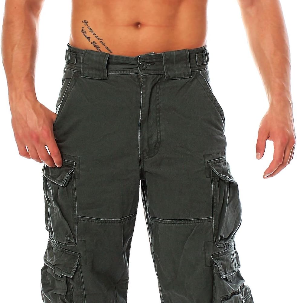 Jet Lag Herren Cargohose Hose 007 Loose-Fit Seitentaschen urban chic 3XL/32