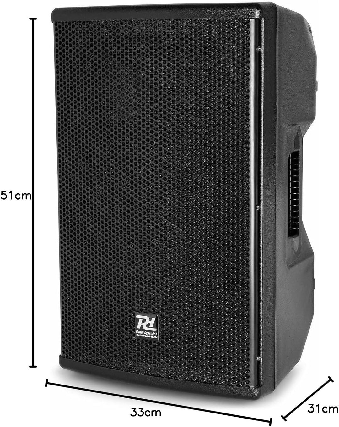 Power Dynamics PD410A Aktiver Bi-Amp 10-Zoll-Lautsprecher 800 W mit DSP und Bluetooth