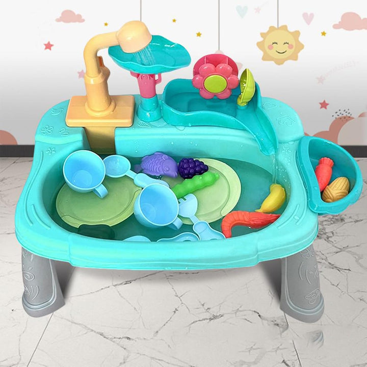 Spielspüle mit fliessendem Wasser – Spülmaschine Spielzeug mit fliessendem Wasser | schwimmendes Spi