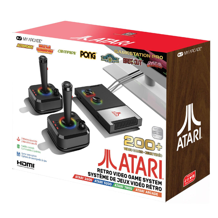 MY ARCADE Gamestation Pro Atari 200 Games Consola Retro + 2 Mandos