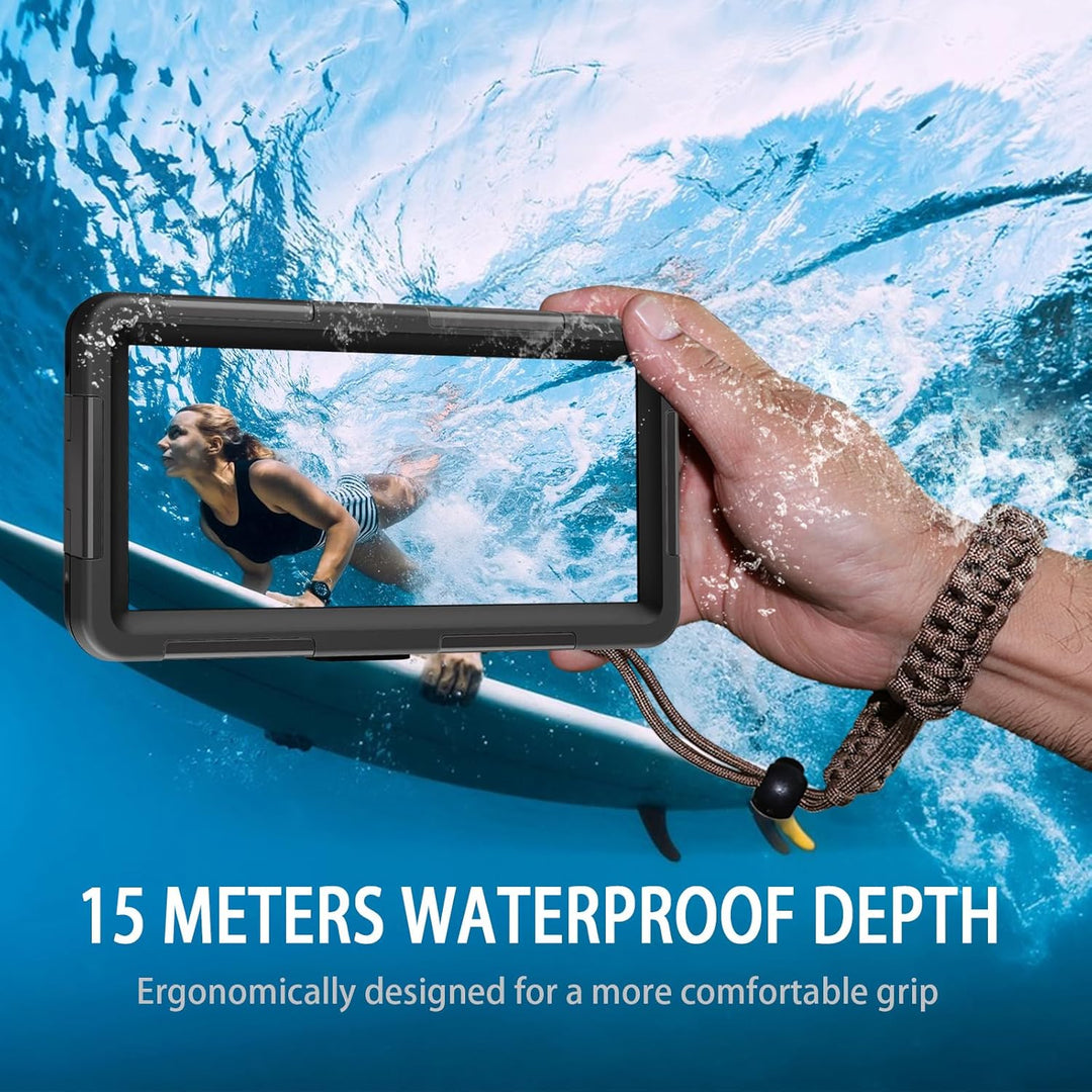 ShellBox wasserdichte Handyhülle 7.0 Zoll Unterwasser Wasserfeste Handy Wasserschutzhülle Handytasch