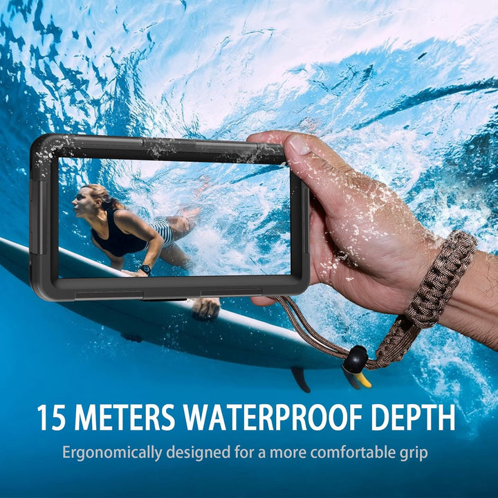 ShellBox wasserdichte Handyhülle 7.0 Zoll Unterwasser Wasserfeste Handy Wasserschutzhülle Handytasch