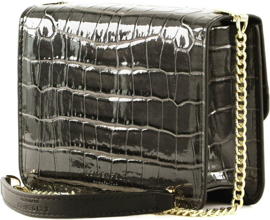 Seidenfelt Tuuli Small - Umhängetasche 17 cm Antracite/Gold, Antracite/Gold