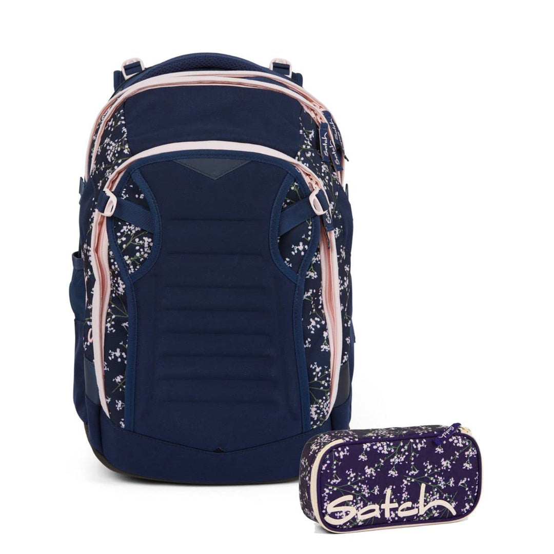 satch Match Schulrucksack Set 2tlg. mit Schlamperbox Bloomy