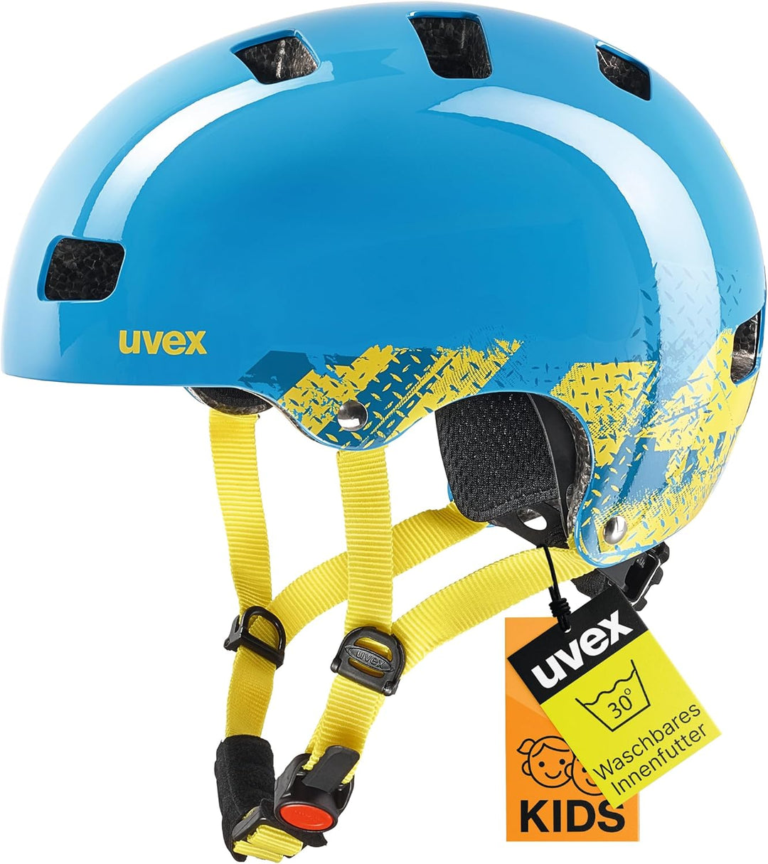 uvex Kid 3 - robuster Fahrradhelm für Kinder - individuelle Grössenanpassung - waschbare Innenaussta