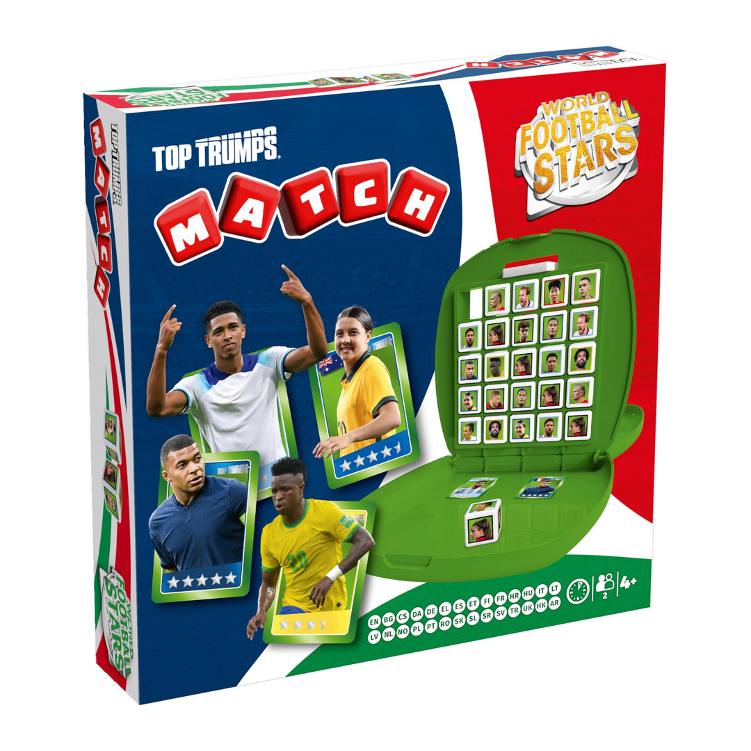 Top Trumps Match Weltfussballstars Edition - WFS Match Beliebte Brettspiele - Gedächtnisspiel für Fa