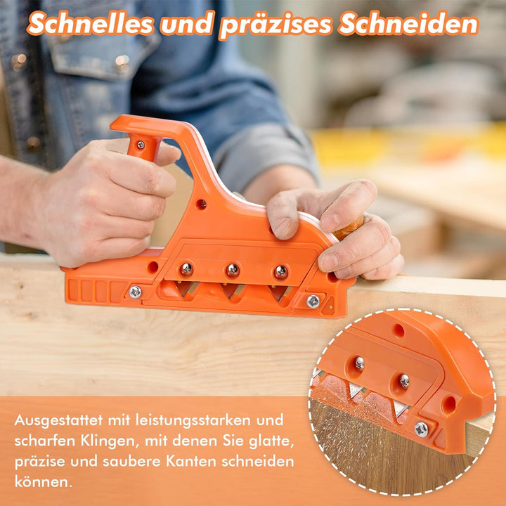 Kantenhobel für Gipskarton, Gipskarton Hobel mit 45° und 60° Klingensatz, Robust Gipskarton Schneide