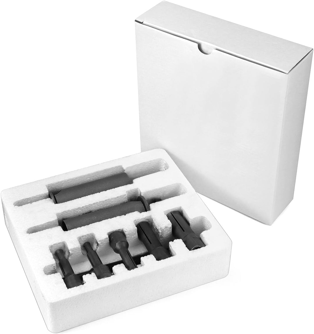 QWORK® Motorrad Innenlager Abzieher Set, 9-23mm Radlager Abzieher Motorrad mit Offenen Clips in 5 Gr