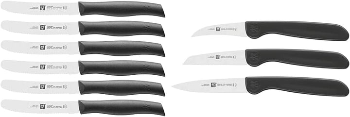 ZWILLING Messer-Set, 6-tlg., Frühstücksmesser, Klingenlänge: 12 cm, Rostfreier Spezialstahl/Kunststo