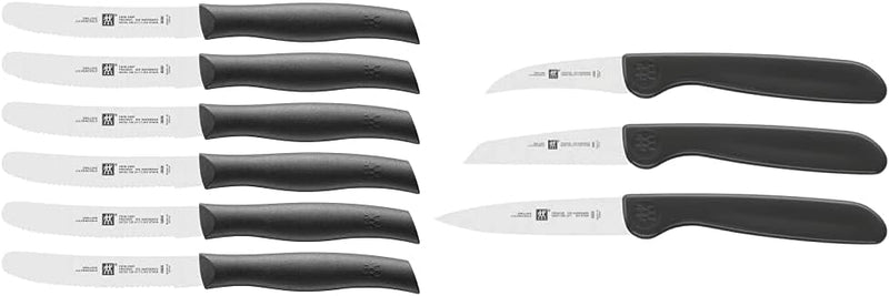 ZWILLING Messer-Set, 6-tlg., Frühstücksmesser, Klingenlänge: 12 cm, Rostfreier Spezialstahl/Kunststo