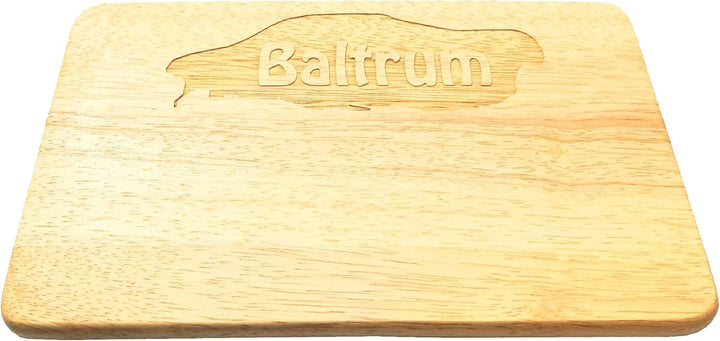 Frühstücksbrett Baltrum Gravur Nordseeinsel Holz