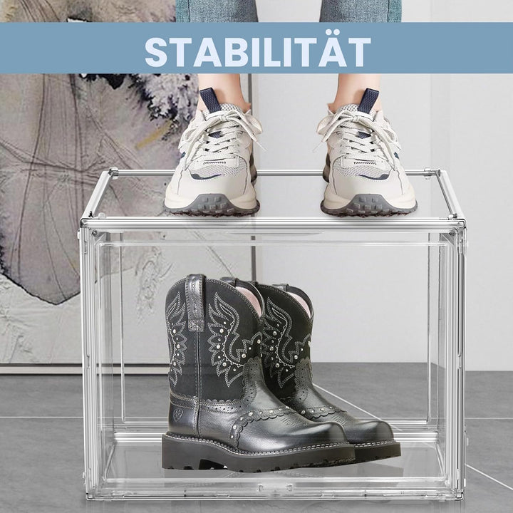 Schuhaufbewahrungsbox, XXX-Grosse Extra grosse Acryl Display Case Transparente Sneaker Schuh Organiz