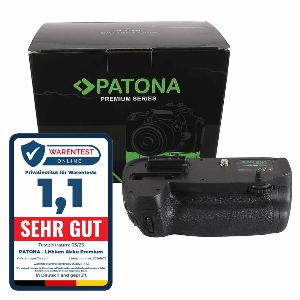 PATONA 1495 - Ersatz für Batteriegriff Nikon MB-D15 für D7100 D7200 mit IR-Fernbedienung (Batteriefa