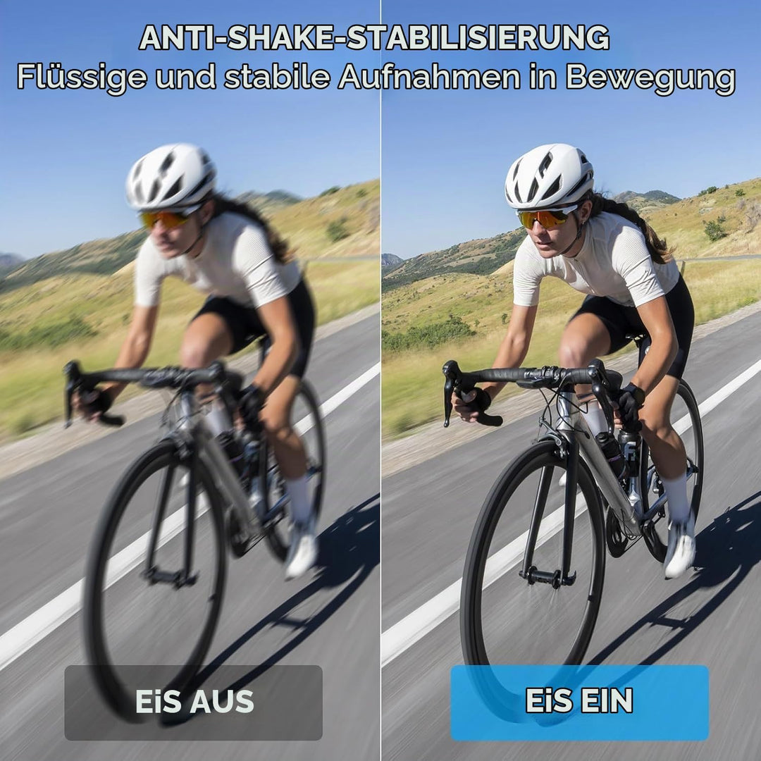Action Cam, 5K30FPS 30MP Action Cam 40M Unterwasserkamera wasserdichte WiFi 170° Ultra-Weitwinkel EI