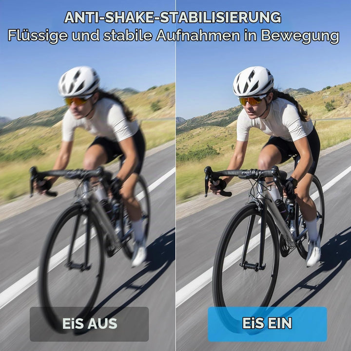 Action Cam, 5K30FPS 30MP Action Cam 40M Unterwasserkamera wasserdichte WiFi 170° Ultra-Weitwinkel EI
