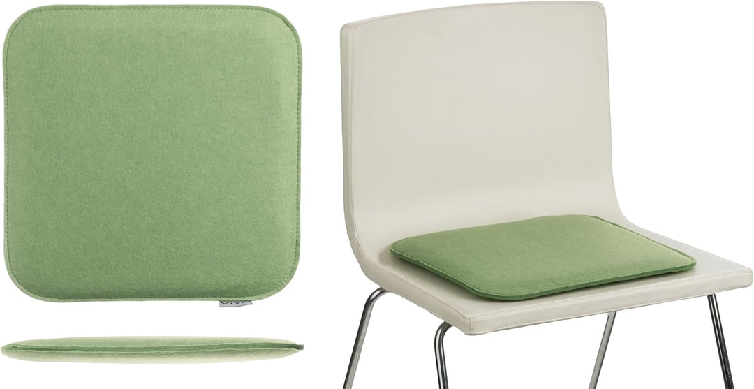 Brandsseller 6er Set Sitzkissen aus Filz 35x35x2 cm – Robuste Stuhlauflagen für innen und aussen, ec