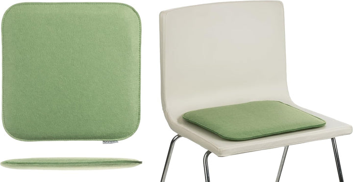Brandsseller 6er Set Sitzkissen aus Filz 35x35x2 cm – Robuste Stuhlauflagen für innen und aussen, ec
