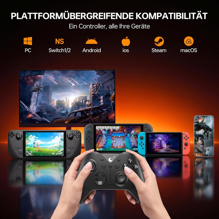 GuliKit ES MAX Gaming-Controller, Bluetooth &amp; Kabel
