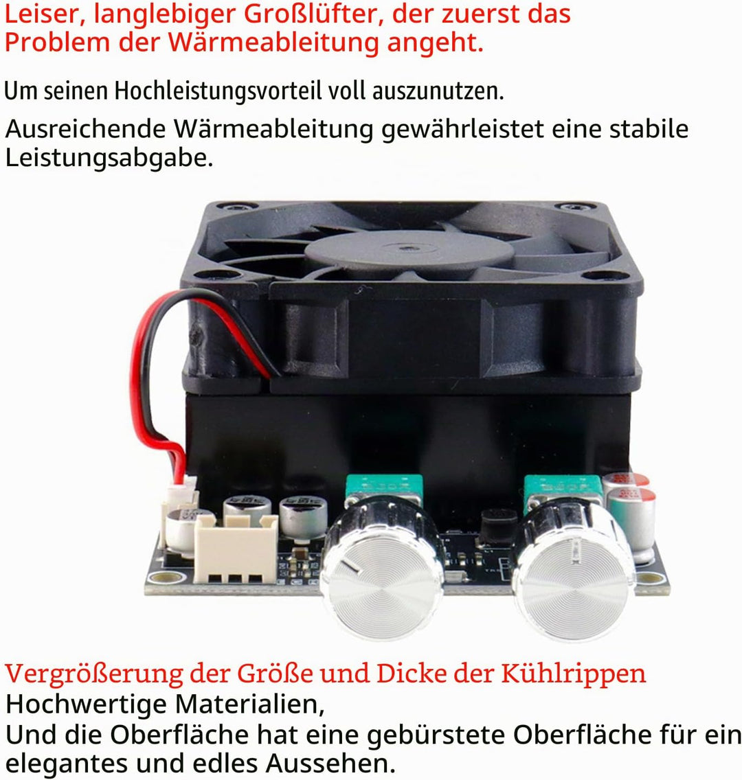 SEAFRONT Verstärkerplatine, Verstärkerplatine, Aktiver Subwoofer, 600 W Tiefpassfilter, Einkanal-Sub