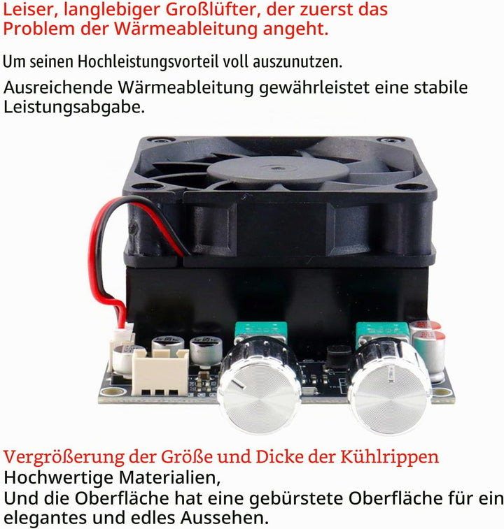 SEAFRONT Verstärkerplatine, Verstärkerplatine, Aktiver Subwoofer, 600 W Tiefpassfilter, Einkanal-Sub