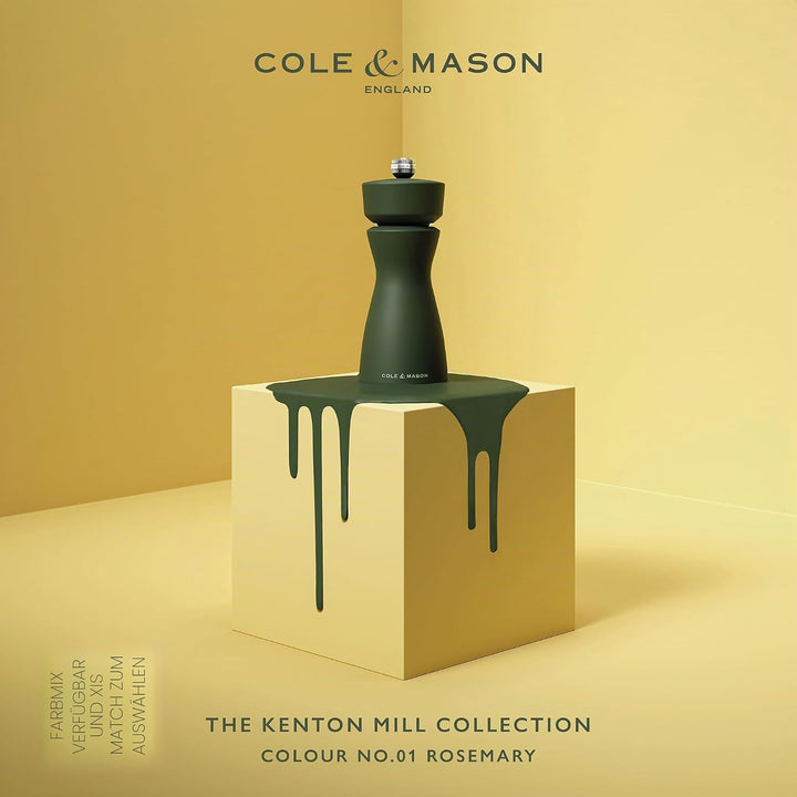 Cole & Mason Kenton Salz- und Pfeffermühle, Rosmarin, Verstellbarer Mahlgrad, Langlebiges Keramikmah