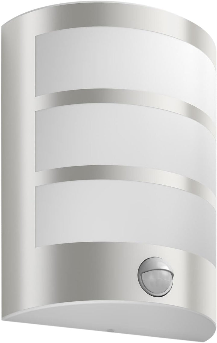 Philips myGarden LED Python Wandaussenleuchte mit Bewegungsmelder, 6W, Edelstahl, mit Bewegungsmelde