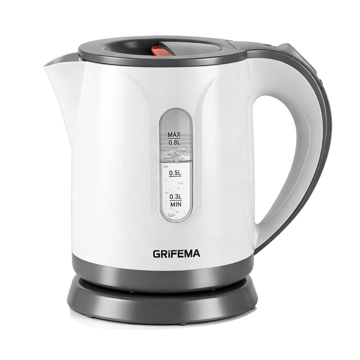 GRIFEMA Wasserkocher Klein, 0,8L, 1100W - Teekocher Elektrisch mit Kalkfilter, Kettle Leise, Schnell