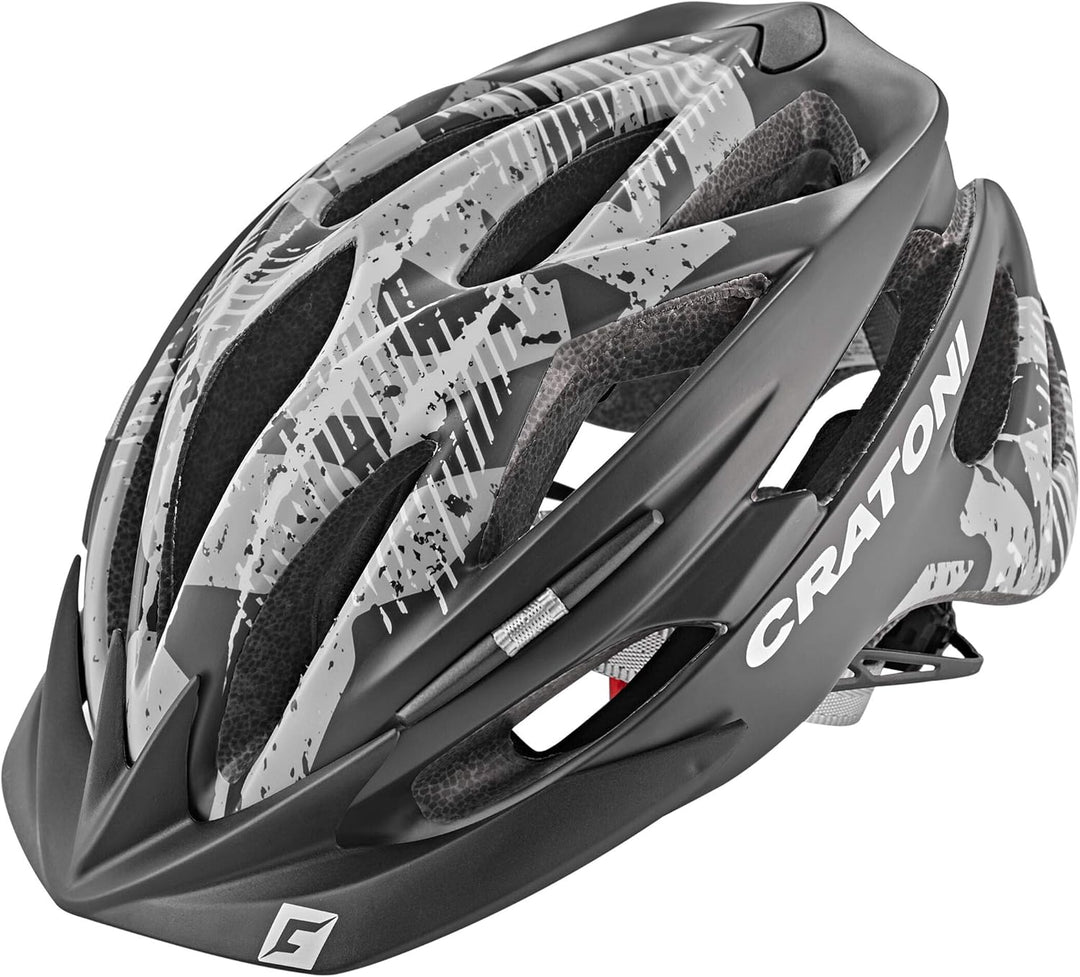 Cratoni Unisex – Erwachsene Pacer Fahrradhelm, Schwarz/Anthrazit Matt, S - M (54-58 cm)
