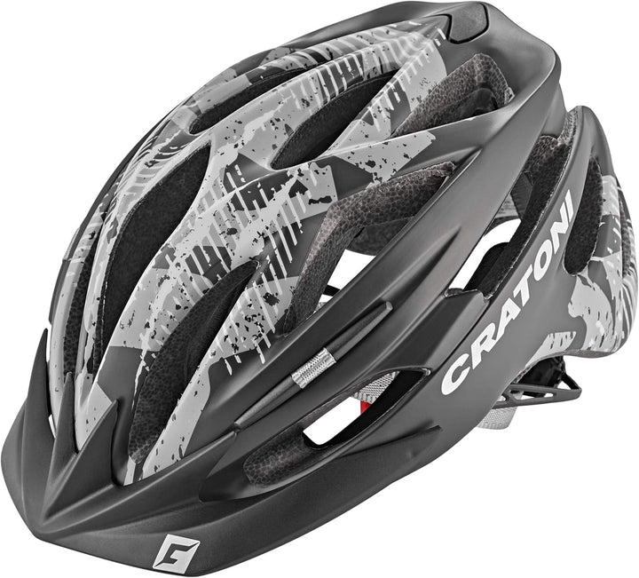 Cratoni Unisex – Erwachsene Pacer Fahrradhelm, Schwarz/Anthrazit Matt, S - M (54-58 cm)