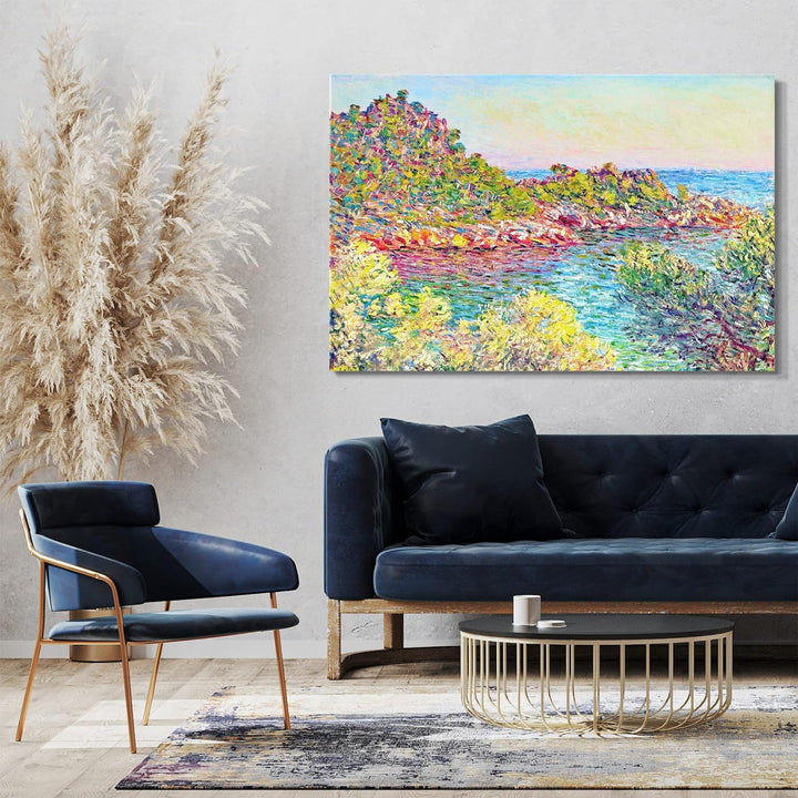 Printed Paintings Leinwand (80x60cm): Claude Monet - Landschaft bei Montecarlo 80x60 cm, 80x60 cm
