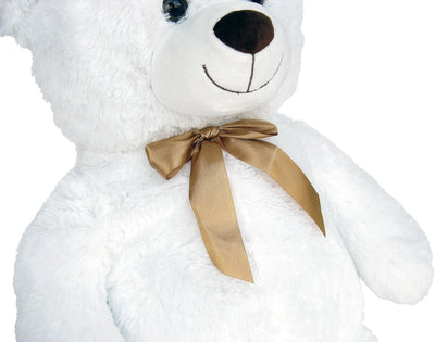 Wagner 9049 - Riesen XXL Teddybär 100 cm gross in Weiss - Plüschbär Kuschelbär Teddy weisser