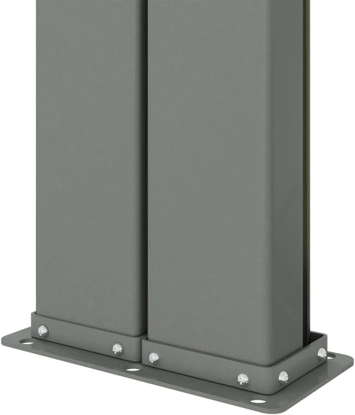vidaXL Seitenmarkise Ausziehbar Anthrazit 200x1000 cm
