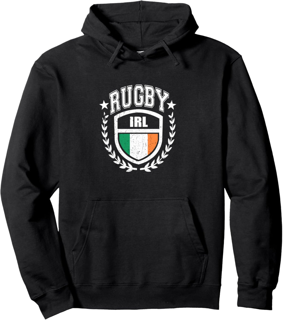 Irland Rugby Ausrüstung Irische Flagge Vintage Sport Pullover Hoodie