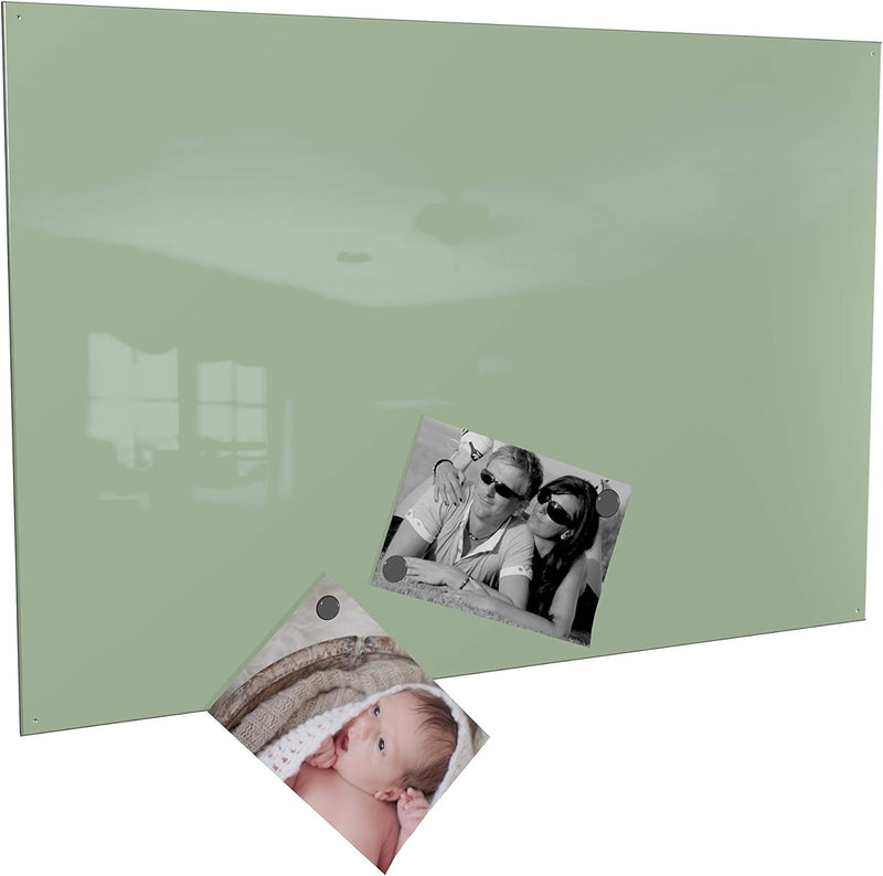 Colours-Manufaktur Magnettafel Magnetwand inkl. 4 Magnete (Mint, 50 x 80 cm) weiss, Blau 50 x 80 cm,
