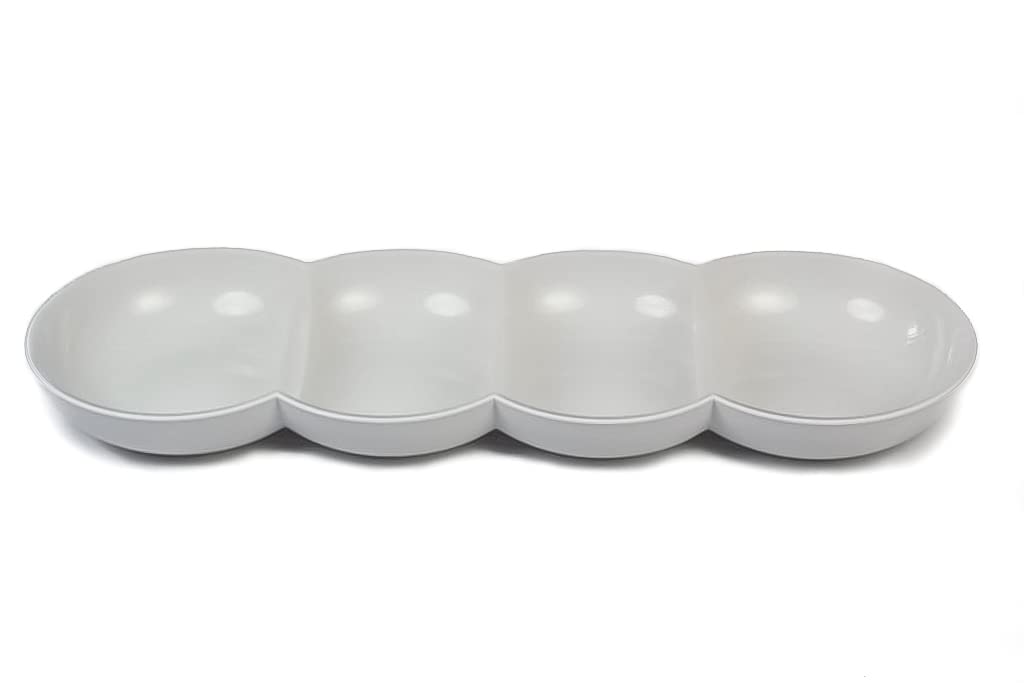 Tupperware Allegra Perle weiss/cremefarben mit Glitzer Servierschale Servierschalenquartett 38652